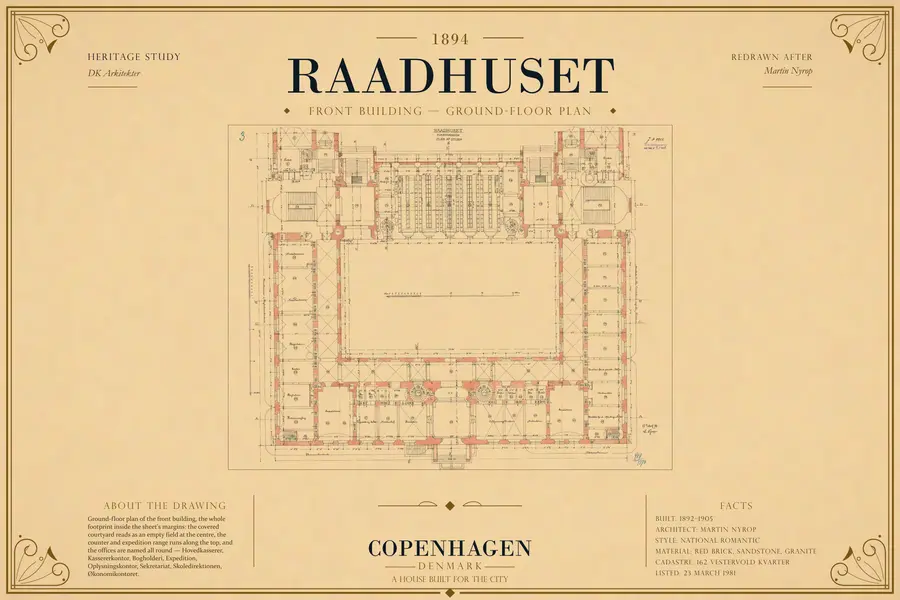 FRONT BUILDING — GROUND-FLOOR PLAN