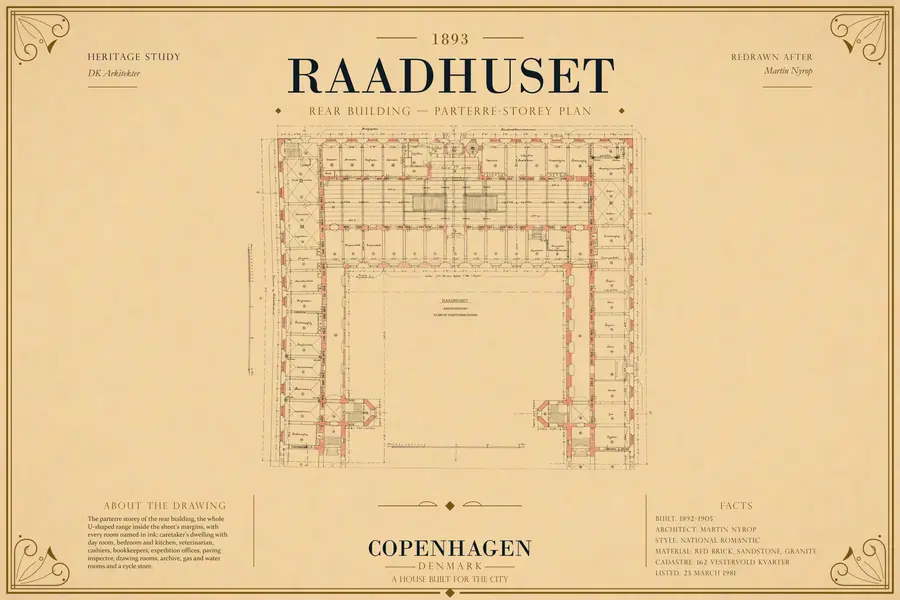 REAR BUILDING — PARTERRE-STOREY PLAN