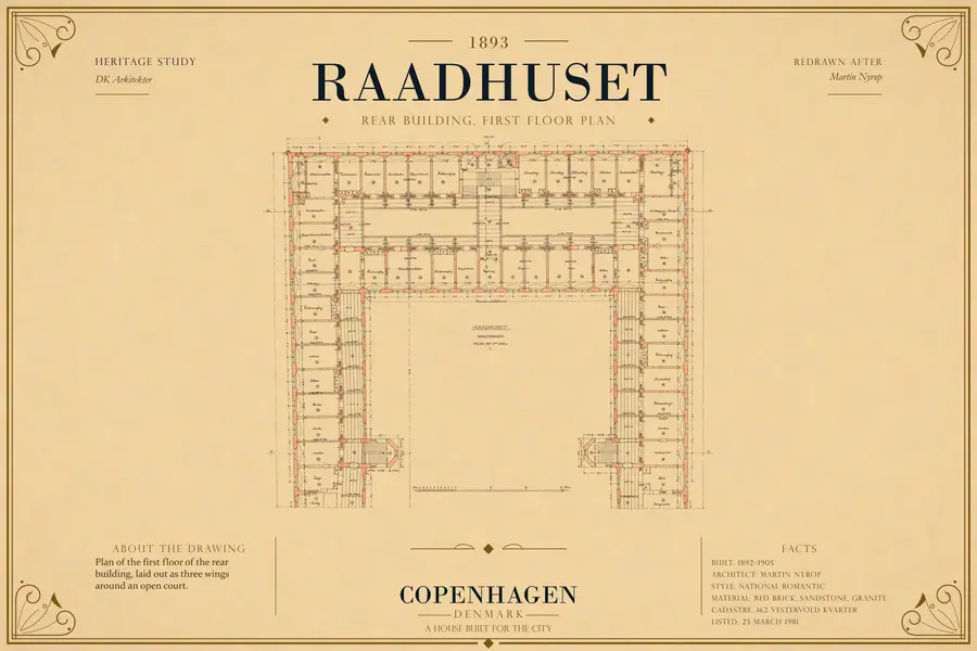 REAR BUILDING, FIRST FLOOR PLAN