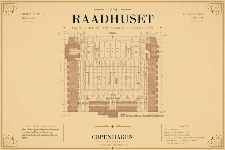 FRONT BUILDING, ENGINEERING BASEMENT PLAN