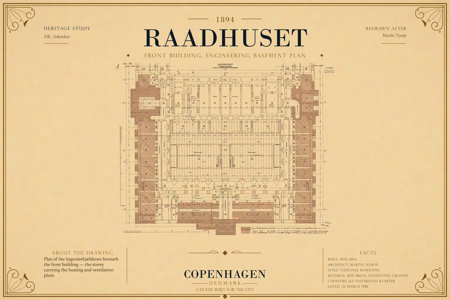 FRONT BUILDING, ENGINEERING BASEMENT PLAN