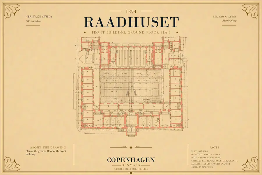 FRONT BUILDING, GROUND FLOOR PLAN