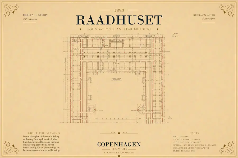 FOUNDATION PLAN, REAR BUILDING