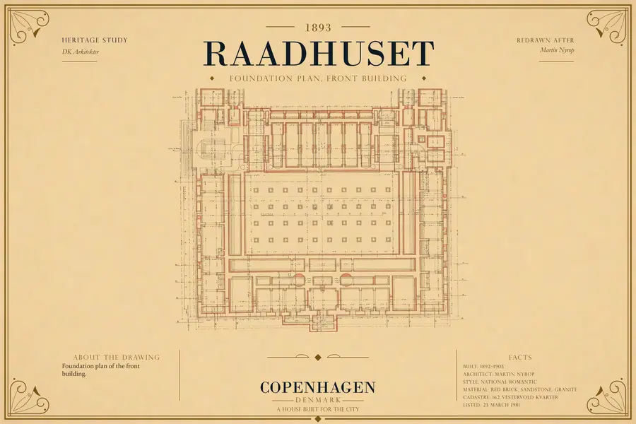 FOUNDATION PLAN, FRONT BUILDING