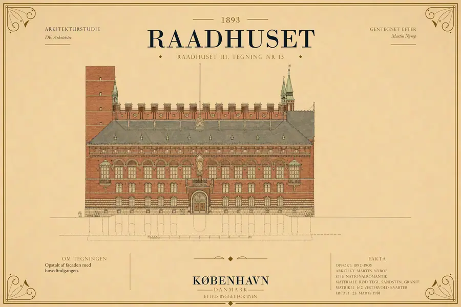 RAADHUSET III, TEGNING NR 13