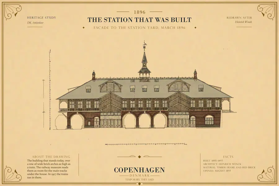 FACADE TO THE STATION YARD, MARCH 1896