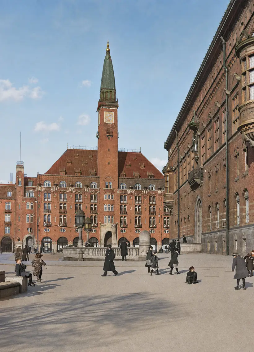 1910 · Paladshotellet og Rådhuset