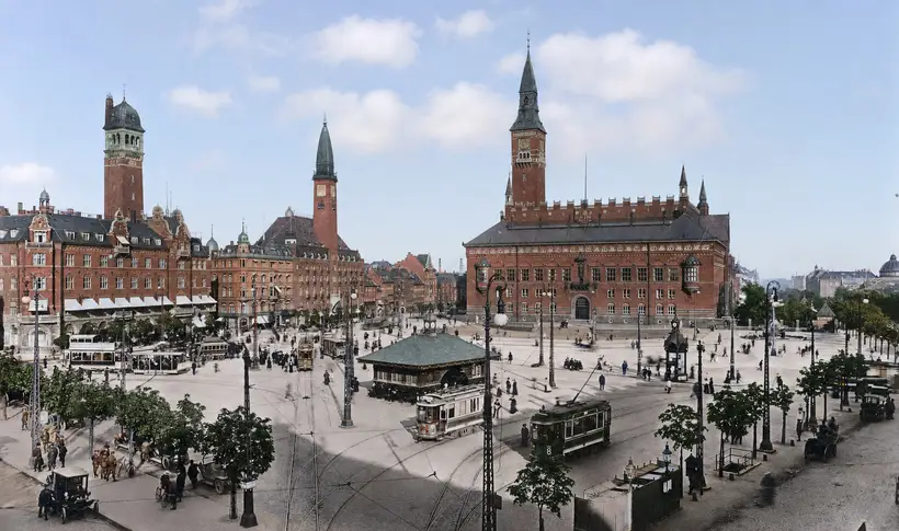 1915 · Paladshotellet og Københavns Rådhus