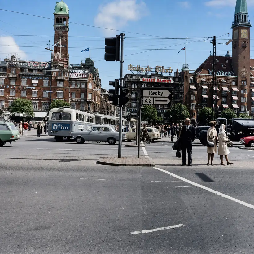 1966 · Rådhuspladsen set fra Frascali