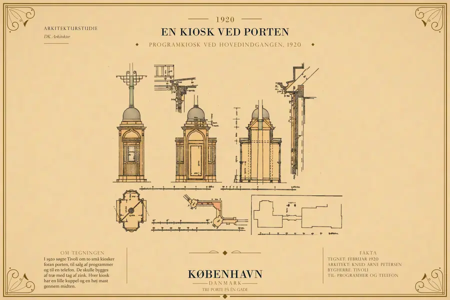 PROGRAMKIOSK VED HOVEDINDGANGEN, 1920